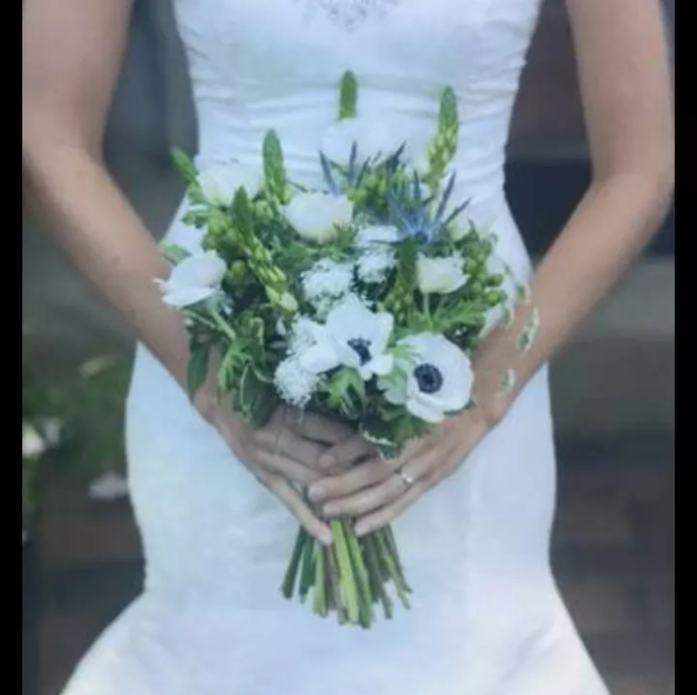 Fit and flair wedding dress